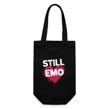 Still Emo! Emo Goth Alternative - Geschenkbeutel für Flaschen - Schwarz - Vorne