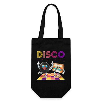 Soirée dansante disco rétro - Sac à bouteille - noir - Devant