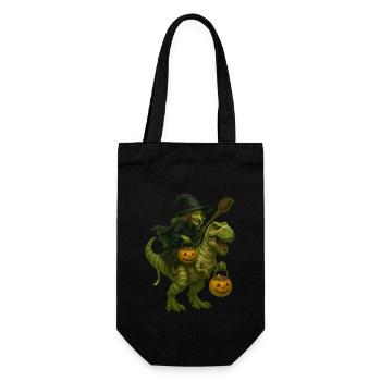 T-Rex - Geschenkbeutel für Flaschen - Schwarz - Vorne