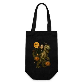 T-Rex - Geschenkbeutel für Flaschen - Schwarz - Vorne