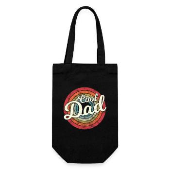Cool Dad Best Dad Of Son Daughter For Father's Day - Gift Bag for Bottles - black - Front