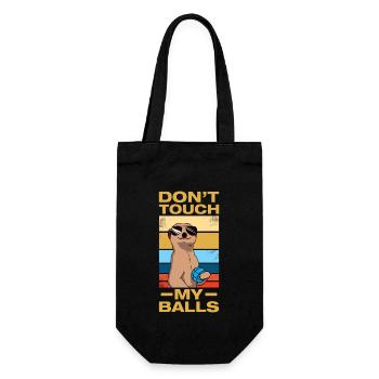 Ne touche pas mes couilles Joueur de Pétanque Boule Boule - Sac à bouteille - noir - Devant