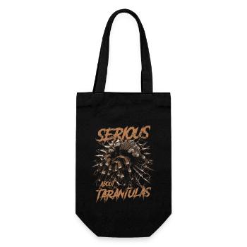 Ernst über Tarantulas Pet Spider Besitzer - Geschenkbeutel für Flaschen - Schwarz - Vorne