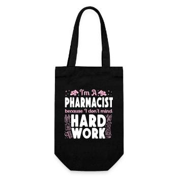 Pharmacy Tech Technician - Gift Bag for Bottles - black - Front