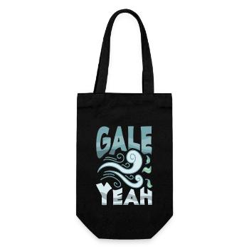 Funny Meteorology Wetterbegeisterte - Geschenkbeutel für Flaschen - Schwarz - Vorne