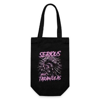 Ernst über Tarantulas Pet Spider Besitzer - Geschenkbeutel für Flaschen - Schwarz - Vorne