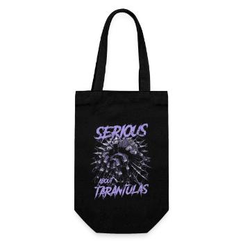 Ernst über Tarantulas Pet Spider Besitzer - Geschenkbeutel für Flaschen - Schwarz - Vorne