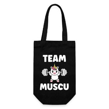 Humour musculation - Sac à bouteille - noir - Devant