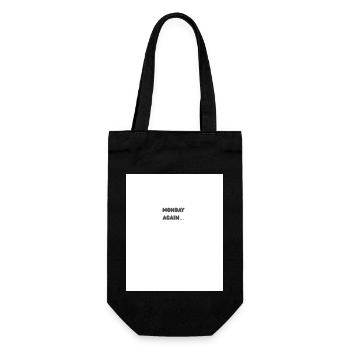 Monday again - Geschenkbeutel für Flaschen - Schwarz - Vorne