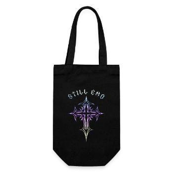Still Goth! Gothic Aesthetics Y2K Cross - Gift Bag for Bottles - black - Front