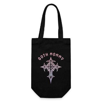 Goth Mommy! Gothic Aesthetics Y2K Cross - Gift Bag for Bottles - black - Front