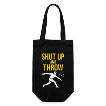 Disc Golf Coach Shirt Golf Instructor Frisbee - Gift Bag for Bottles - black - Front