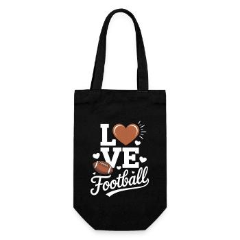 Amour du football américain - Sac à bouteille - noir - Devant