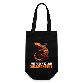 Salamanders Salamander - Geschenkbeutel für Flaschen - Schwarz - Vorne
