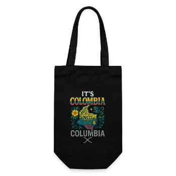 It's colombia not columbia - Gift Bag for Bottles - black - Front