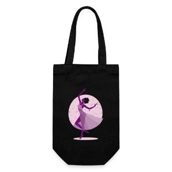 I Love Dancing - Ballerina Girl in the Light - Gift Bag for Bottles - black - Front