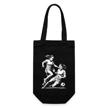 Duel au football ! Maillot d’entraînement de footballeur. - Sac à bouteille - noir - Devant