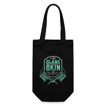 Tattoo Artist I See Blank Skin Tattoo Arts Lover - Geschenkbeutel für Flaschen - Schwarz - Vorne