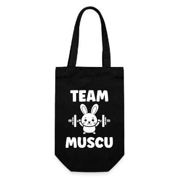 Animaux Humour musculation - Sac à bouteille - noir - Devant