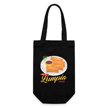 Lumpia Loempia Spring Roll Gifts - Gift Bag for Bottles - black - Front