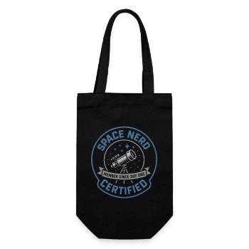 Weltraum-nerd-design Galaxien-erkunder Kosmischer - Geschenkbeutel für Flaschen - Schwarz - Vorne