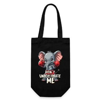 Muay Thai Boxen - Geschenkbeutel für Flaschen - Schwarz - Vorne