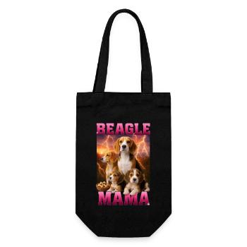 Beagle - Geschenkbeutel für Flaschen - Schwarz - Vorne