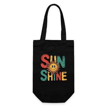 Sun Shine - super sommer design - Gift Bag for Bottles - black - Front