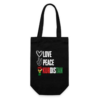 Kurdes Kurdes Amour de la Paix Kurdistan - Sac à bouteille - noir - Devant