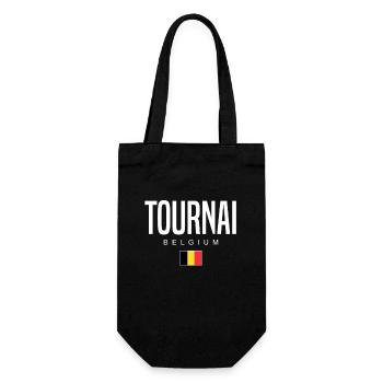 Tournai, Belgique - Sac à bouteille - noir - Devant