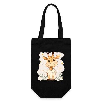 Giraffe for children - Gift Bag for Bottles - black - Front