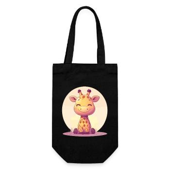 Giraffe for children - Gift Bag for Bottles - black - Front