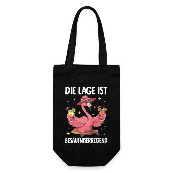 The situation is drunkenness - Gift Bag for Bottles - black - Front