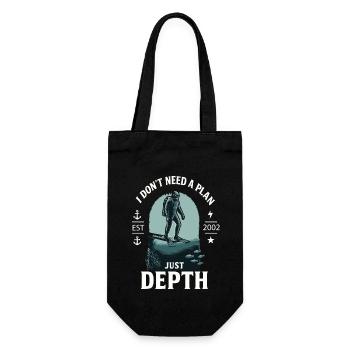 Je n’ai pas besoin d’un plan, juste de plongée en profondeur - Sac à bouteille - noir - Devant