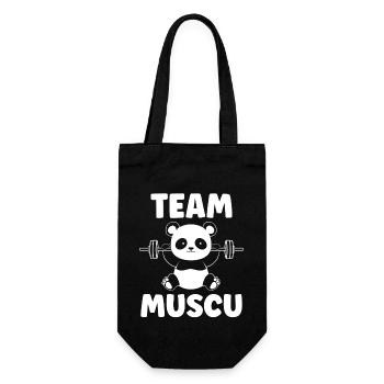 Animaux Humour musculation - Sac à bouteille - noir - Devant