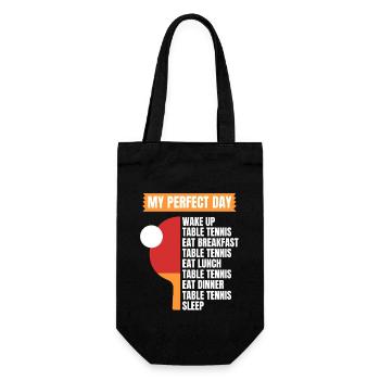 Tischtennis Spruch Tischtennis Humor - Geschenkbeutel für Flaschen - Schwarz - Vorne