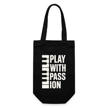 Classical Pianist Piano Life Music Recital - Gift Bag for Bottles - black - Front