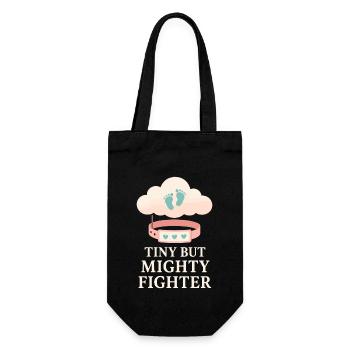 Nicu Parent Pride Preemie Warrior Neugeborene - Geschenkbeutel für Flaschen - Schwarz - Vorne