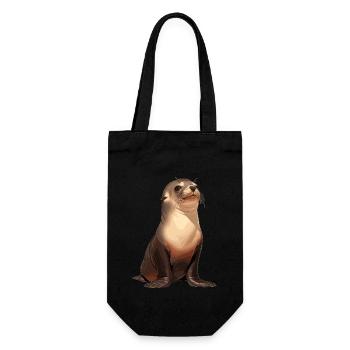 Sea Lions Sea Lion - Gift Bag for Bottles - black - Front