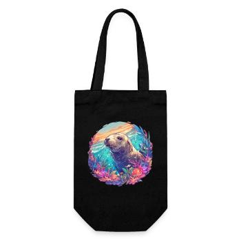 Sea Lions Sea Lion - Gift Bag for Bottles - black - Front