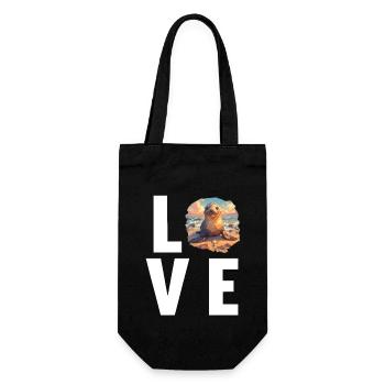 Sea Lions Sea Lion - Gift Bag for Bottles - black - Front