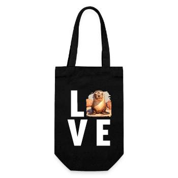 Sea Lions Sea Lion - Gift Bag for Bottles - black - Front