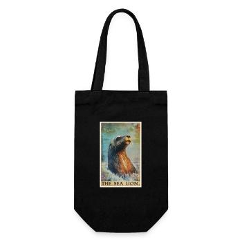 Sea Lions Sea Lion - Gift Bag for Bottles - black - Front