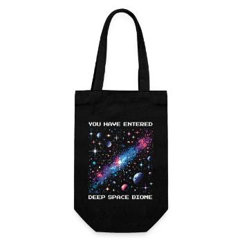Deep Space Zone | Astronomie Weltraum Kosmos - Geschenkbeutel für Flaschen - Schwarz - Vorne