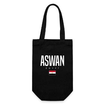 Aswan, Egypt - Gift Bag for Bottles - black - Front