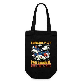 Aerobatic Pilot Professional Cloud Dancer Aviation - Gift Bag for Bottles - black - Front