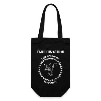 Fluffbusters- I am afraid of no Fluff! - Geschenkbeutel für Flaschen - Schwarz - Vorne