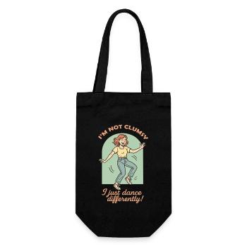 I'm Not Clumsy I Just Dance Differently - Geschenkbeutel für Flaschen - Schwarz - Vorne
