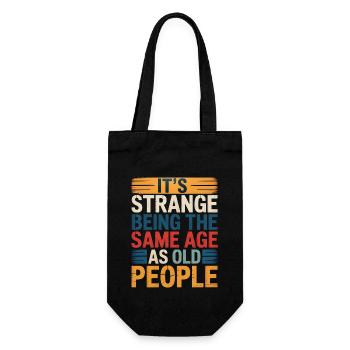 Birthday Sarcasm Aging Humor - Gift Bag for Bottles - black - Front