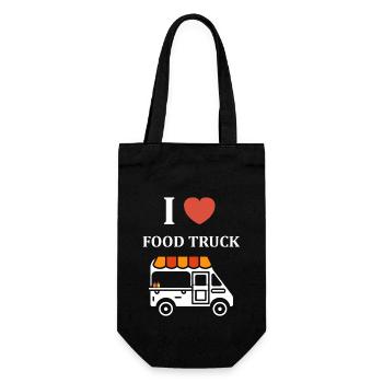 Food truck - Sac à bouteille - noir - Devant
